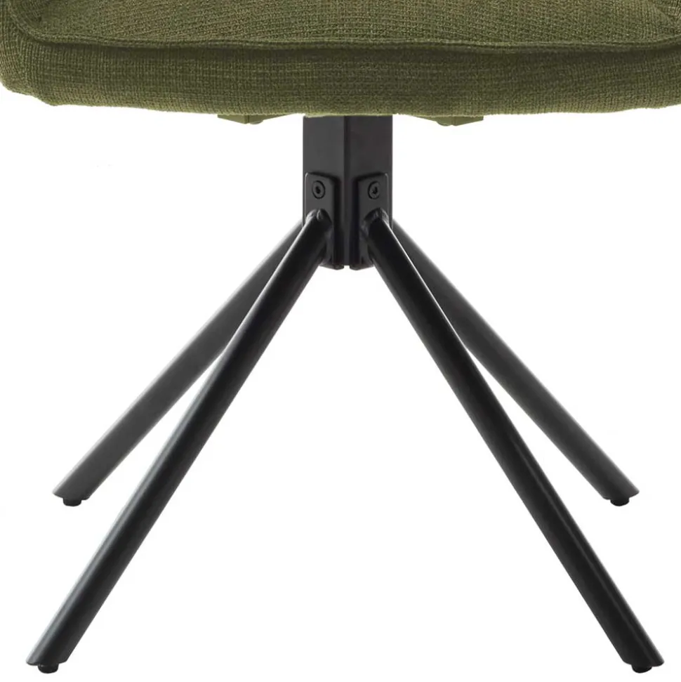 Armlehnenstuhl aus Chenillegewebe - Gomata (2er Set)