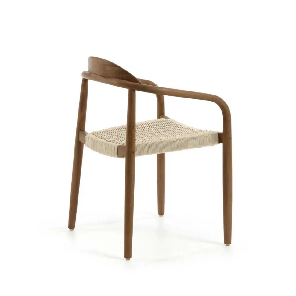 Armlehnenstuhl aus Kordel Geflecht - Vilvia (4er Set)