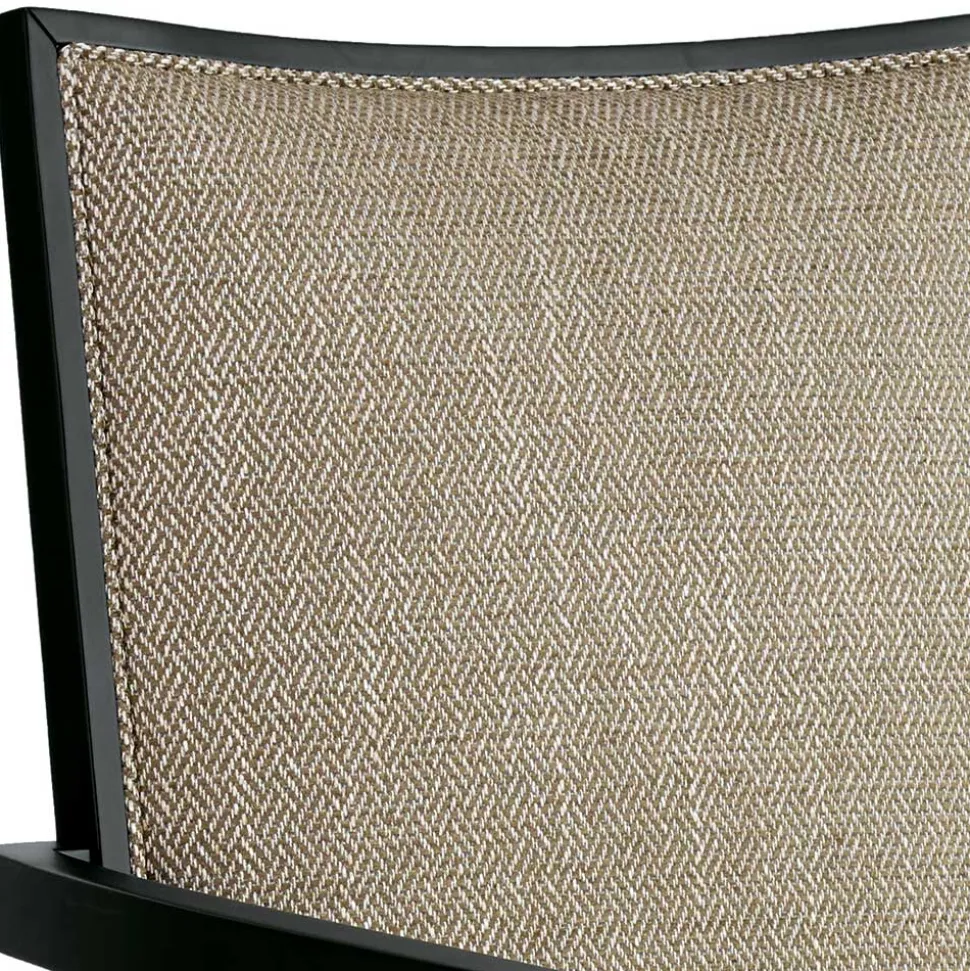 Armlehnenstuhl in Beige und Schwarz - Cadona