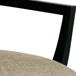 Armlehnenstuhl in Beige und Schwarz - Cadona