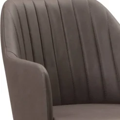 Armlehnenstuhl in Dunkelbraun - Tadahiro