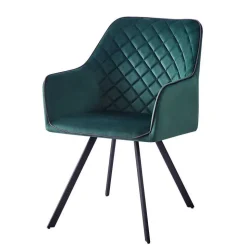 Armlehnenstuhl in Dunkelgrün mit Schwarz - Saliaora