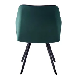 Armlehnenstuhl in Dunkelgrün mit Schwarz - Saliaora