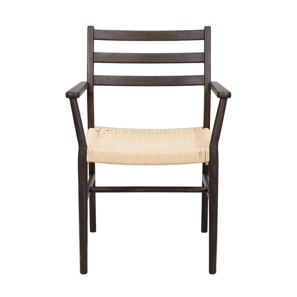 Armlehnenstuhl in Eiche Dunkel - Gardaz