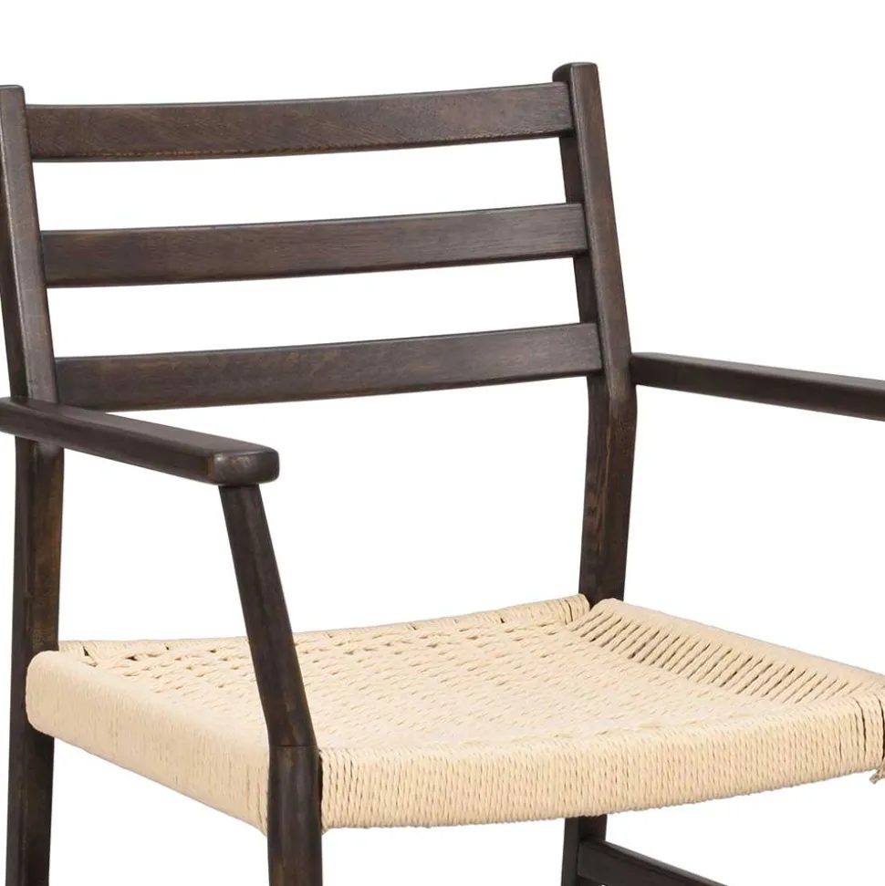 Armlehnenstuhl in Eiche Dunkel - Gardaz