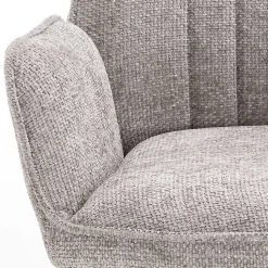 Armlehnenstuhl in Grau und Schwarz - Monterry (2er Set)