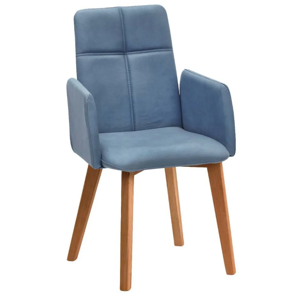 Armlehnenstuhl in Hellblau - Nenna