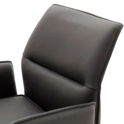 Armlehnen-Tresenstühle aus Echtleder - Delamaro (2er Set)