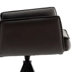 Armlehnen-Tresenstühle aus Echtleder - Delamaro (2er Set)