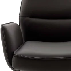 Armlehnen-Tresenstühle aus Echtleder - Delamaro (2er Set)