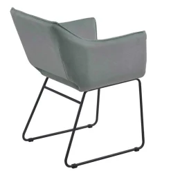 Armlehnstuhl in Graugrün - Foliage (2er Set)