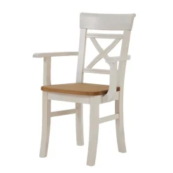 Armlehnstuhl Lugon aus Massivholz Kiefer (2er Set)