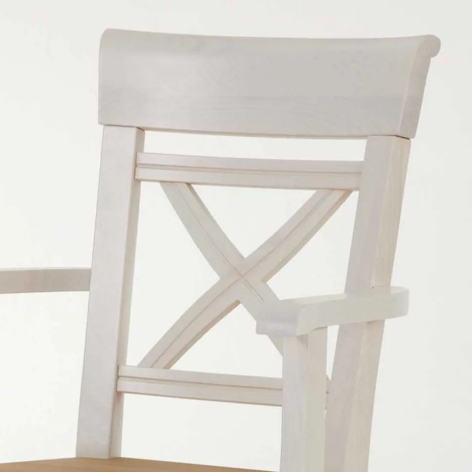 Armlehnstuhl Lugon aus Massivholz Kiefer (2er Set)