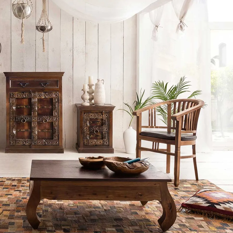 Armlehnstuhl Mangato aus Teak Recyclingholz