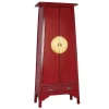 Asia Design Schrank in Rot Massivholz - Iscian