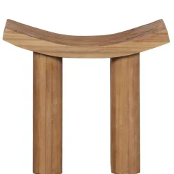 Asiatischer Hocker aus Paulownia massiv - Dualko