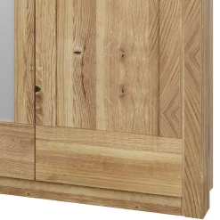 Asteiche Kleiderschrank 6-türig mit 4 Spiegeln - Zamron