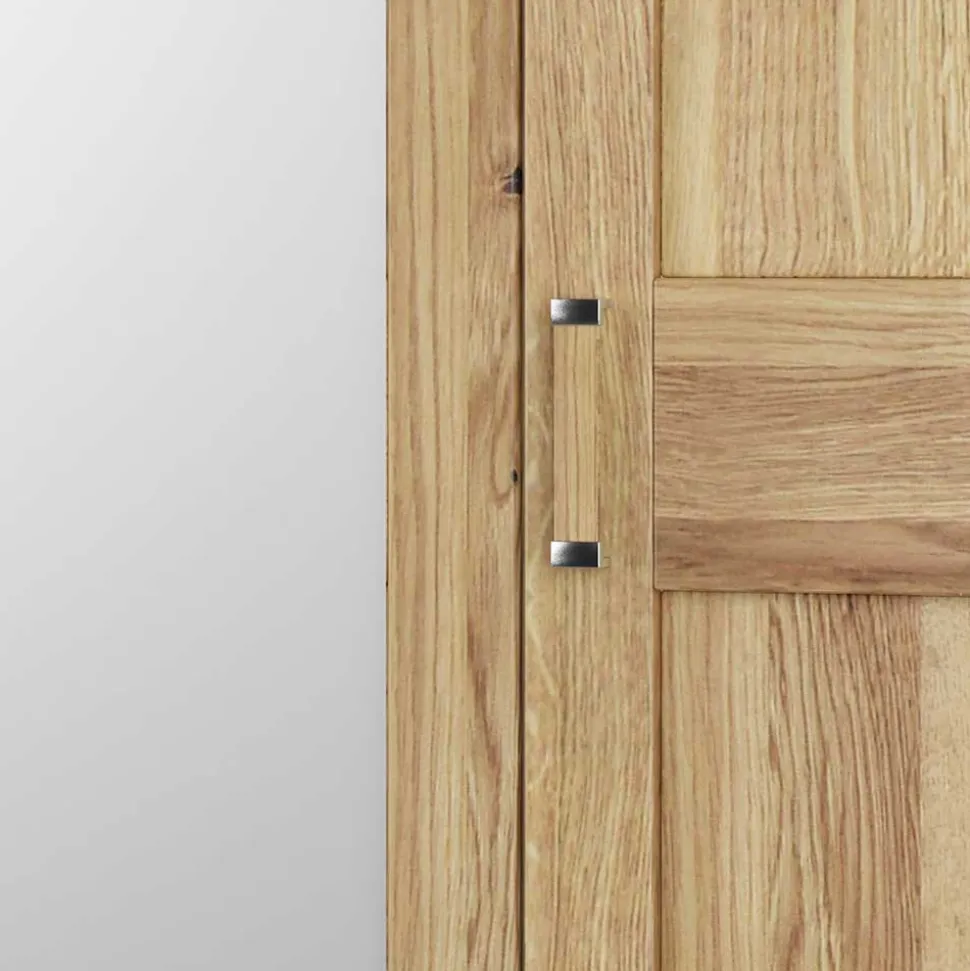 Asteiche Kleiderschrank 6-türig mit 4 Spiegeln - Zamron