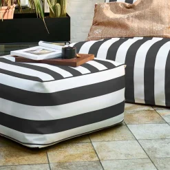 Aufblasbare Hocker gestreift - Ervice (2er Set)