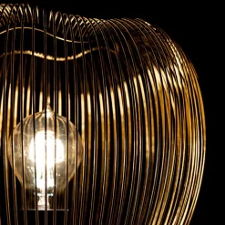 Ausgefallene Tischleuchte in Messingfarben - Ezenta