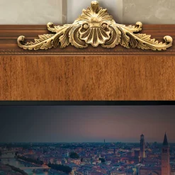 Ausgefallene TV Wohnwand Möbel Set - Carlenna (vierteilig)