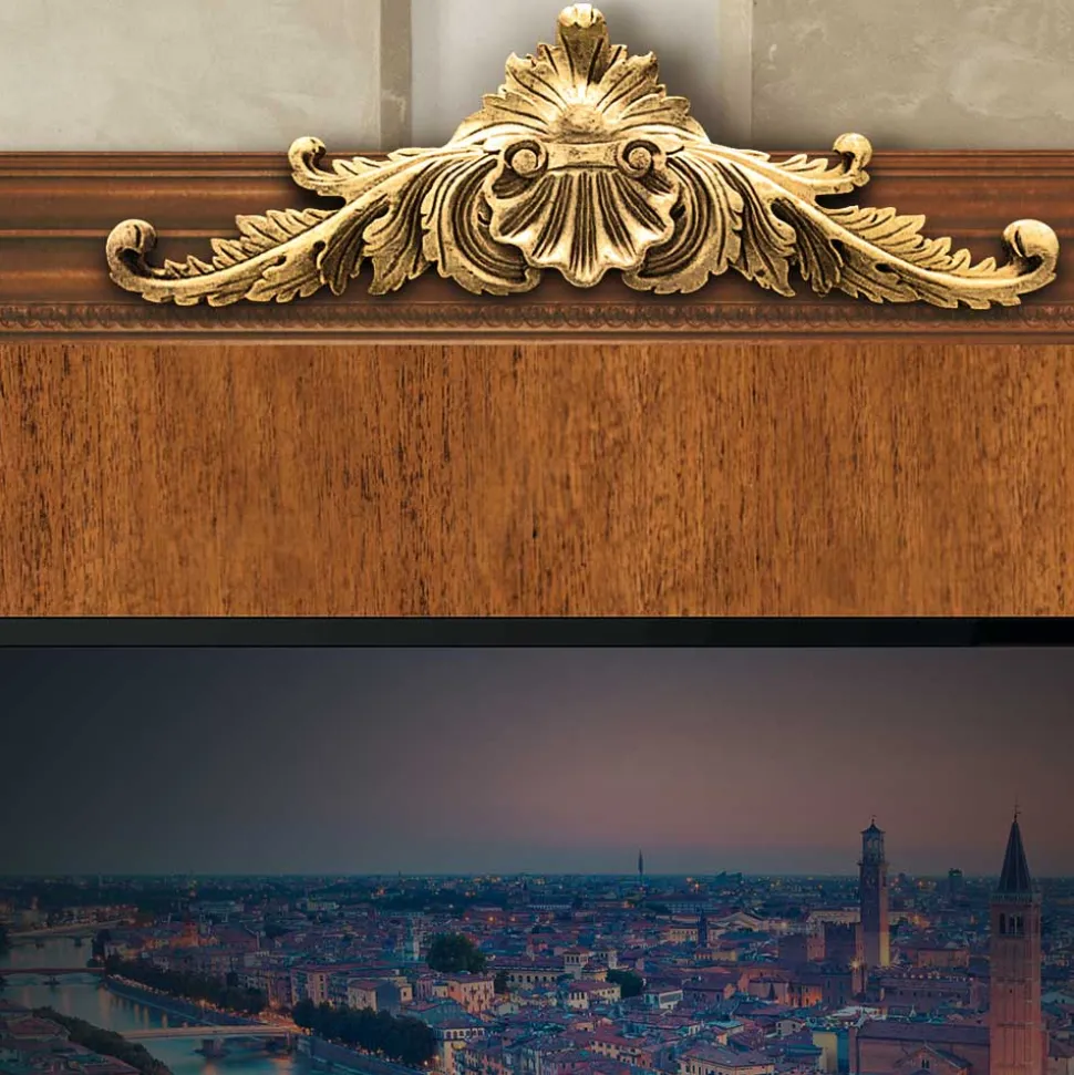 Ausgefallene TV Wohnwand Möbel Set - Carlenna (vierteilig)