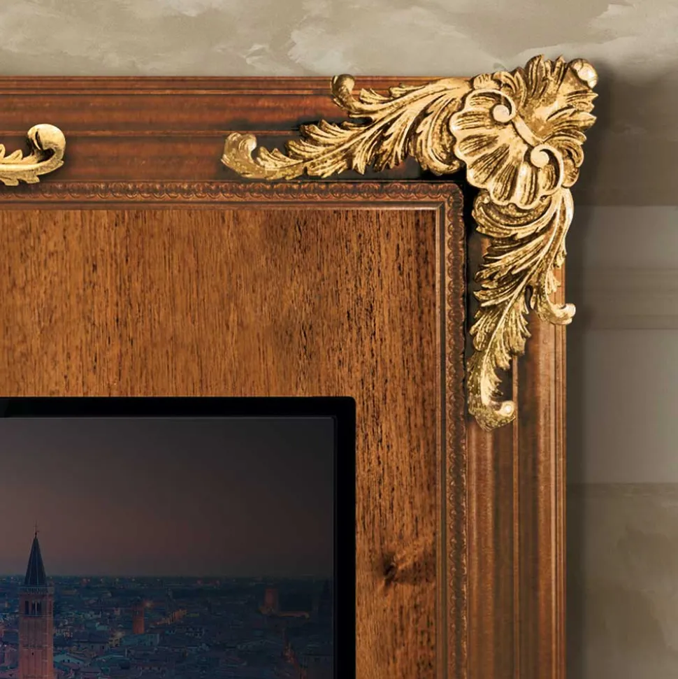 Ausgefallene TV Wohnwand Möbel Set - Carlenna (vierteilig)