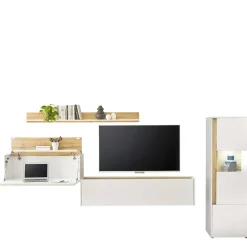 Ausgefallene Wohnwand Möbel Set - Nonessia (vierteilig)