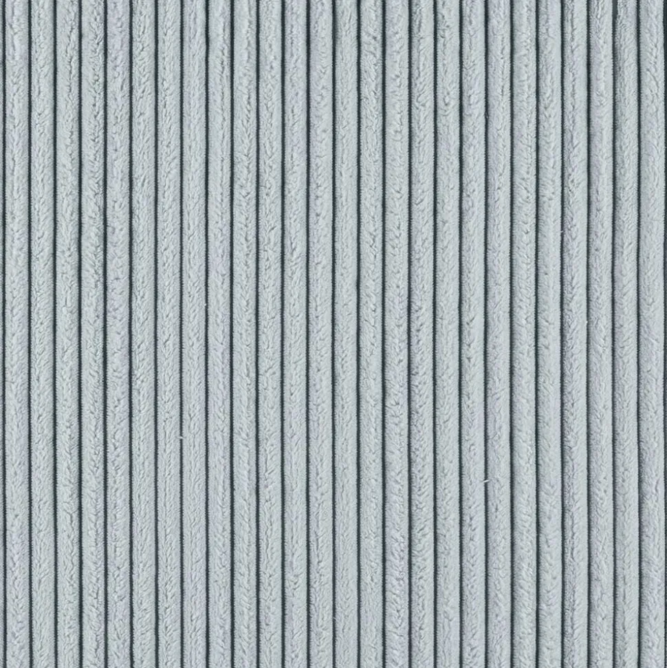 Ausklappbares Sofa aus Cord in Hellblau - Rachel