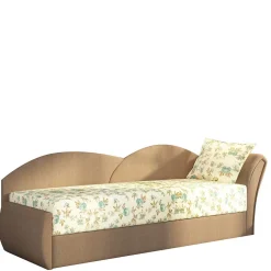 Ausziehbare Recamiere mit mehrfarbigem Blumenmuster - Laci