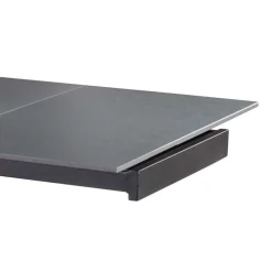 Ausziehbarer Esstisch in Dunkelgrau Keramik - Filios