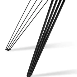 Ausziehbarer Esstisch in Dunkelgrau Keramik - Filios