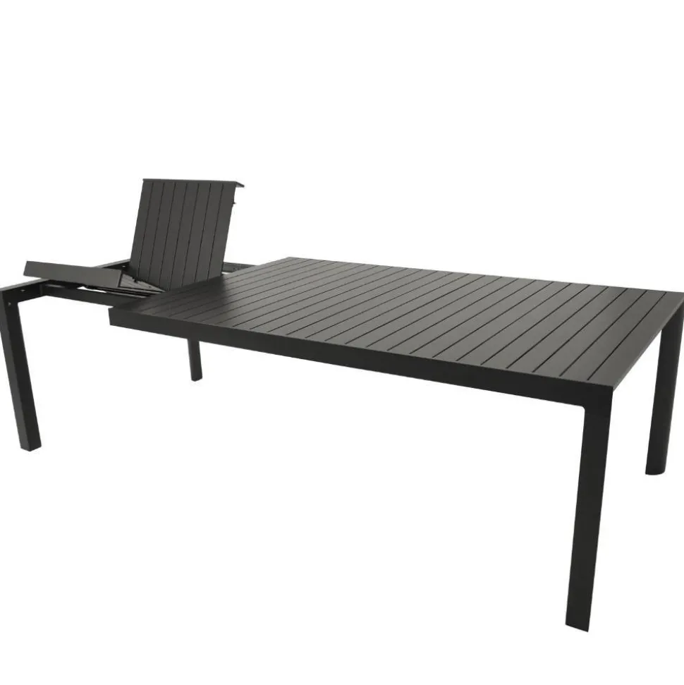 Ausziehbarer Gartentisch in Anthrazit - Taba