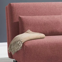 Ausziehsofa in Rosa Webstoff - Pirlo