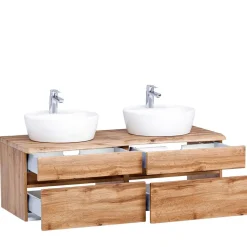 Bad Doppel-Waschplatz in Wildeiche Baumkante - Drumias