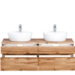 Bad Doppel-Waschplatz in Wildeiche Baumkante - Drumias