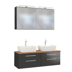 Bad Doppelwaschtisch im Set - Estregos (dreiteilig)