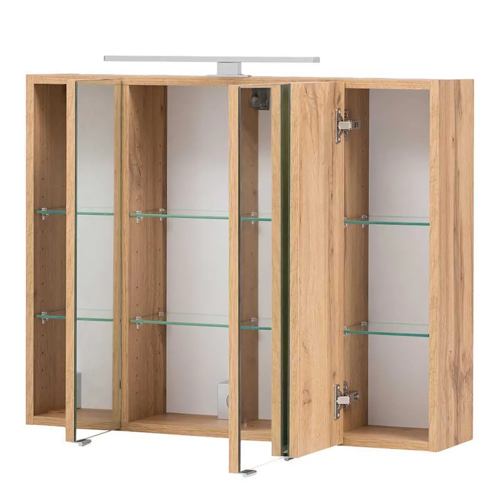 Bad Einrichtung Möbel in Weiß & Wildeiche - Neuvana (vierteilig)