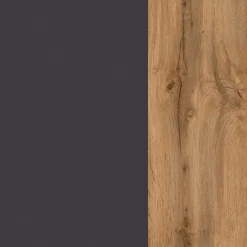 Bad Hängeschrank in Baumkante Wildeiche Optik - Breznia