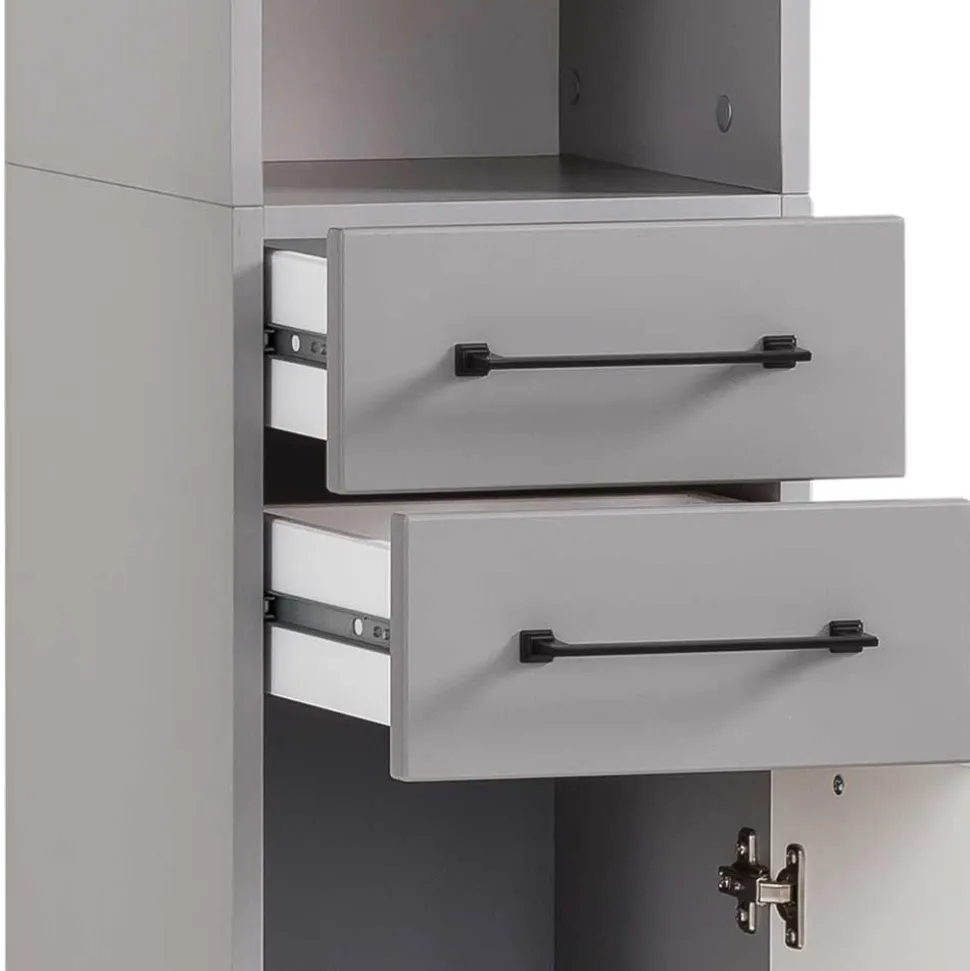 Bad Hochschrank in Platingrau - Benja