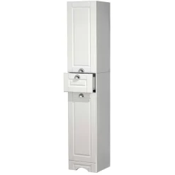 Bad Hochschrank in Weiß - 35x180x32 cm - Akira