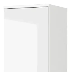 Bad Hochschrank in Weiß Hochglanz - Loeesa