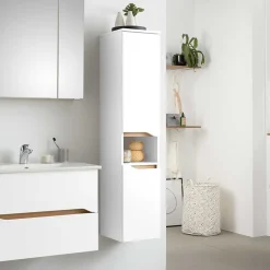 Bad Midi-Schrank 141 cm hoch - Zenata