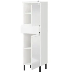 Bad Midischrank in Weiß Hochglanz - Loeesa