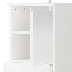 Bad Midischrank in Weiß Hochglanz - Loeesa