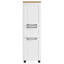 Bad Midischrank in Weiß mit Wildeiche - Gyatso