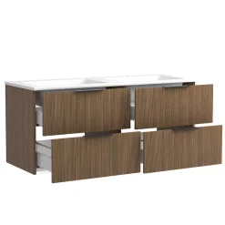 Bad mit Doppel-Waschplatz Möbelset - Ucaida (fünfteilig)