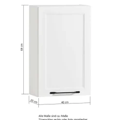 Bad Oberschrank in Weiß - Gyatso