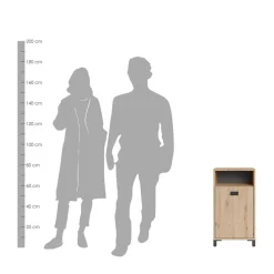 Bad Schrank in Wildeiche Optik - Eleore