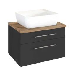 Bad Schubladen-Schrank mit Aufsatzbecken - Estregos